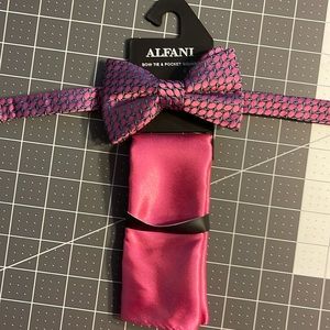 Alfani bow tie & pocket square
